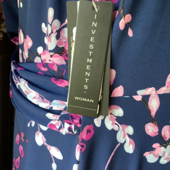 Investments soft separates twilight blms plus size dress 3x - Picture 5 of 7